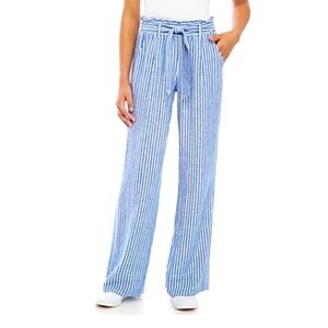 Blue & White Striped Beach Pants Jolt Large